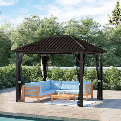 8' Sanibel I Hardtop Gazebo Outdoor Sun 8' Sanibel I Hardtop Gazebo Outdoor Sun